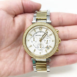  Shop Authentic Michael Kors Parker White Dial Two Tone Steel Strap Watch for Women - MK5626 - Luxxuri