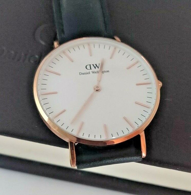  Shop Authentic Daniel Wellington Classic Sheffield White Dial Black Leather Strap Watch for Women - DW00100036 - Luxxuri