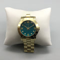  Shop Authentic Marc Jacobs Amy Green Dial Gold Steel Strap Watch for Women - MBM8609 - Luxxuri
