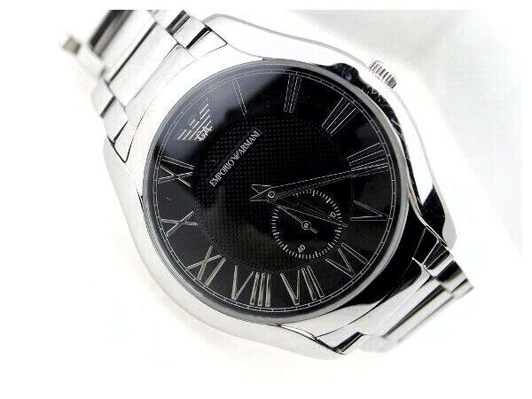  Shop Authentic Emporio Armani Valente Quartz Black Dial Silver Steel Strap Watch For Men - AR11086 - Luxxuri