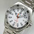  Shop Authentic Tag Heuer Aquaracer Quartz White Dial Silver Steel Strap Watch for Men - WBD1111.BA0928 - Luxxuri