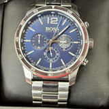  Shop Authentic Hugo Boss Professional Chronograph Blue Dial Silver Steel Strap Watch for Men - 1513527 - Luxxuri