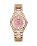  Shop Authentic Guess Glitter Diamonds Pink Dial Rose Gold Steel Strap Watch for Women - GW0405L3 - Luxxuri