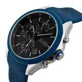  Shop Authentic Hugo Boss Velocity Black Dial Blue Rubber Strap Watch for Men - 1513717 - Luxxuri