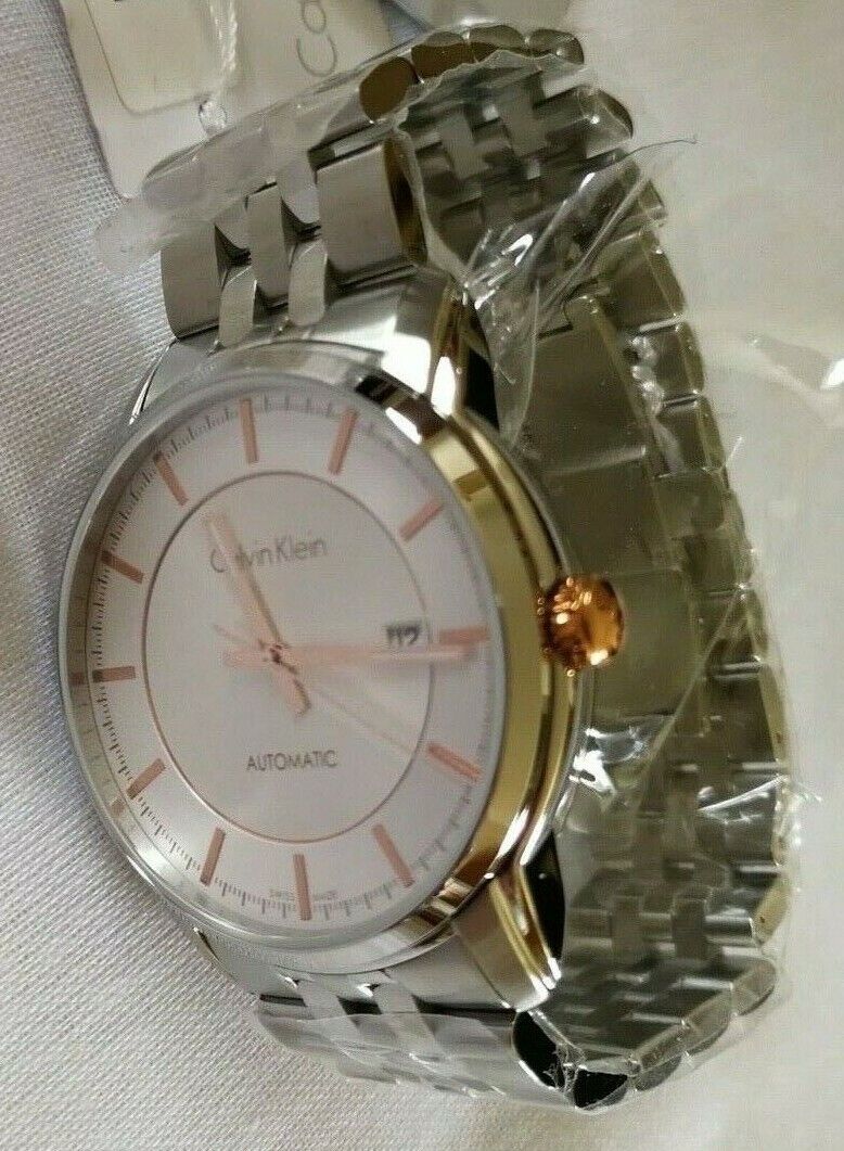  Shop Authentic Calvin Klein Infinity Silver Dial Silver Steel Strap Watch for Men - K5S34B46 - Luxxuri