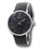  Shop Authentic Calvin Klein High Noon Quartz Black Dial Black Leather Strap Watch for Men - K8M211C1 - Luxxuri