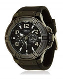  Shop Authentic Guess Rigor Analog Black Dial Black Leather Strap Watch For Men - W0040G1 - Luxxuri