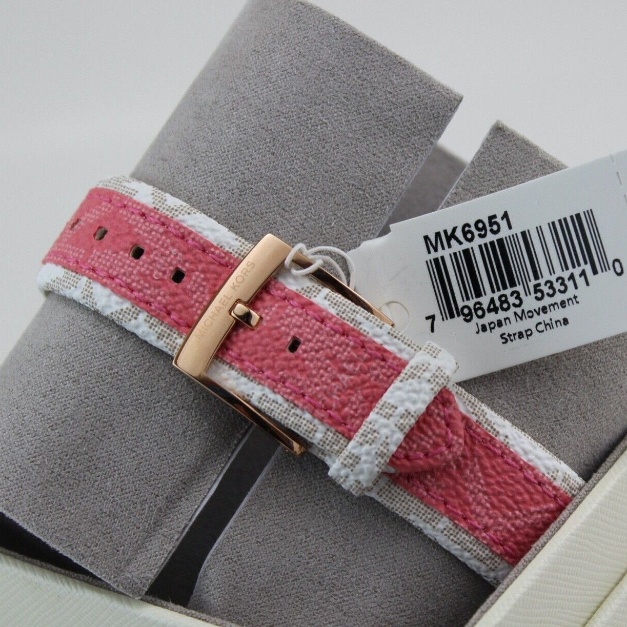  Shop Authentic Michael Kors Parker Chronograph White Dial Two Tone Leather Strap Watch For Women - MK6951 - Luxxuri