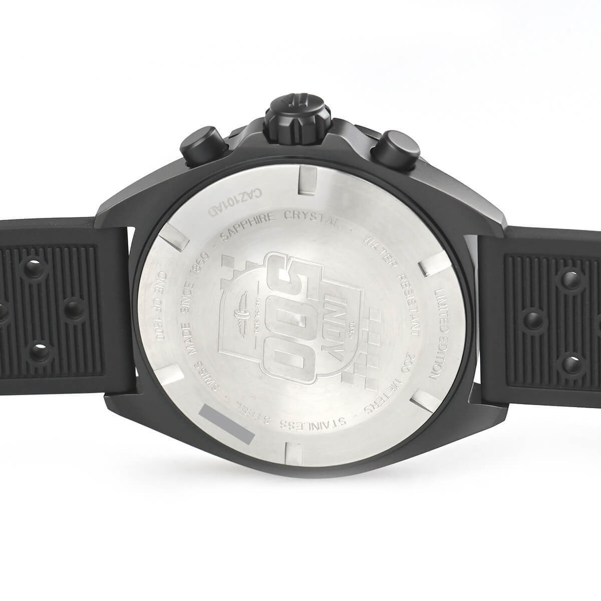 Tag Heuer Formula 1 Indy 500 Limited Edition Chronograph Black Dial Black Rubber Strap Watch for Men - CAZ101AD.FT8024