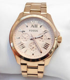  Shop Authentic Fossil Cecile Rose Gold Dial Rose Gold Steel Strap Watch for Women - AM4511 - Luxxuri