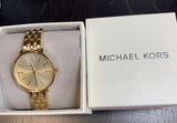 Shop Authentic Michael Kors Pyper Quartz Gold Dial Gold Steel Strap Watch For Women - MK3898 - Luxxuri