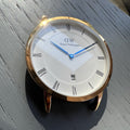  Shop Authentic Daniel Wellington Classic Sheffield White Dial Black Leather Strap Watch For Men - DW00100084 - Luxxuri