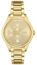  Shop Authentic Hugo Boss Grand Course Gold Dial Gold Steel Strap Watch for Women - 1502584 - Luxxuri