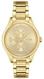  Shop Authentic Hugo Boss Grand Course Gold Dial Gold Steel Strap Watch for Women - 1502584 - Luxxuri