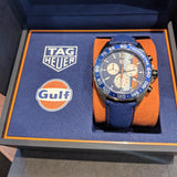  Shop Authentic Tag Heuer Formula 1 Gulf Edition Blue Dial Blue Leather Strap Watch for Men - CAZ101N.FC8243 - Luxxuri