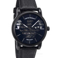  Shop Authentic Emporio Armani Meccanico Quartz Black Dial Black Leather Strap Watch For Men - AR60032 - Luxxuri