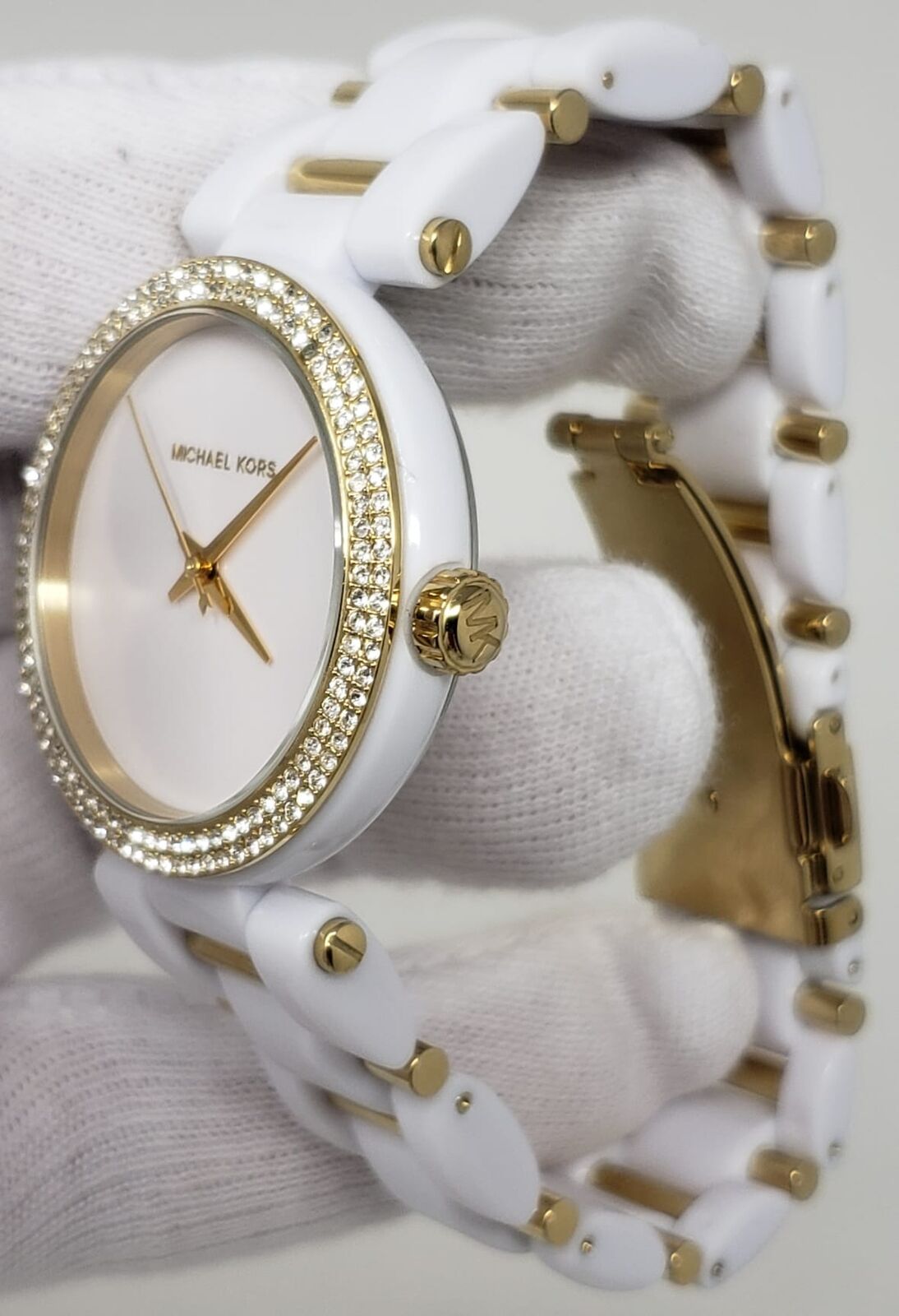  Shop Authentic Michael Kors Delray Rose Gold Dial White Steel Strap Watch for Women - MK4315 - Luxxuri