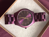  Shop Authentic Michael Kors Slim Runway Quartz Purple Dial Purple Steel Strap Watch For Women - MK4507 - Luxxuri