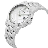  Shop Authentic Burberry The City White Dial Silver Steel Strap Watch for Women - BU9144 - Luxxuri