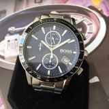  Shop Authentic Hugo Boss Rafale Quartz Blue Dial Silver Steel Strap Watch for Men - 1513510 - Luxxuri