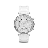  Shop Authentic Michael Kors Parker White Dial White Ceramic Strap Watch for Women - MK5654 - Luxxuri