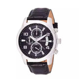  Shop Authentic Guess Exec Chronograph Quartz Black Dial Black Leather Strap Watch for Men - W0076G1 - Luxxuri