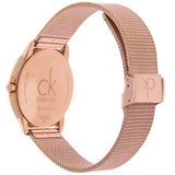  Shop Authentic Calvin Klein Minimal Black Dial Rose Gold Mesh Bracelet Watch for Men - K3M2162Y - Luxxuri