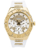  Shop Authentic Guess Luna Diamonds White Dial White Rubber Strap Watch for Women - W0653L3 - Luxxuri