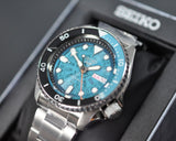  Shop Authentic Seiko 5 Sports SKX Skeleton Green Dial Silver Steel Strap Watch For Men - SRPJ45K1 - Luxxuri