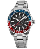  Shop Authentic Tag Heuer Aquaracer GMT Caliber 7 Pepsi Black Dial Silver Steel Strap Watch for Men - WAY201F.BA0927 - Luxxuri
