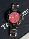  Shop Authentic Tag Heuer Aquaracer Professional 300 Automatic Diamonds Pink Dial Silver Steel Strap Watch for Women - WBP231J.BA0618 - Luxxuri