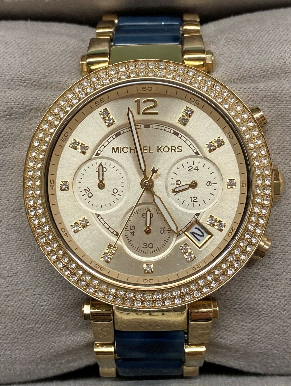  Shop Authentic Michael Kors Parker Gold Dial Two Tone Steel Strap Watch for Women - MK6238 - Luxxuri