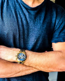  Shop Authentic Hugo Boss Ikon Blue Dial Gold Steel Strap Watch for Men - 1513340 - Luxxuri