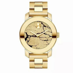  Shop Authentic Movado Bold Glitter Gold Dial Gold Steel Strap Watch for Women - 3600346 - Luxxuri