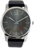  Shop Authentic Calvin Klein City Black Dial Black Leather Strap Watch for Men - K2G21107 - Luxxuri