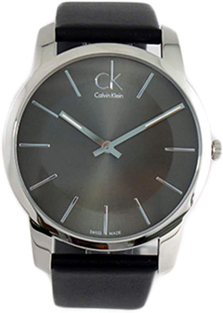  Shop Authentic Calvin Klein City Black Dial Black Leather Strap Watch for Men - K2G21107 - Luxxuri