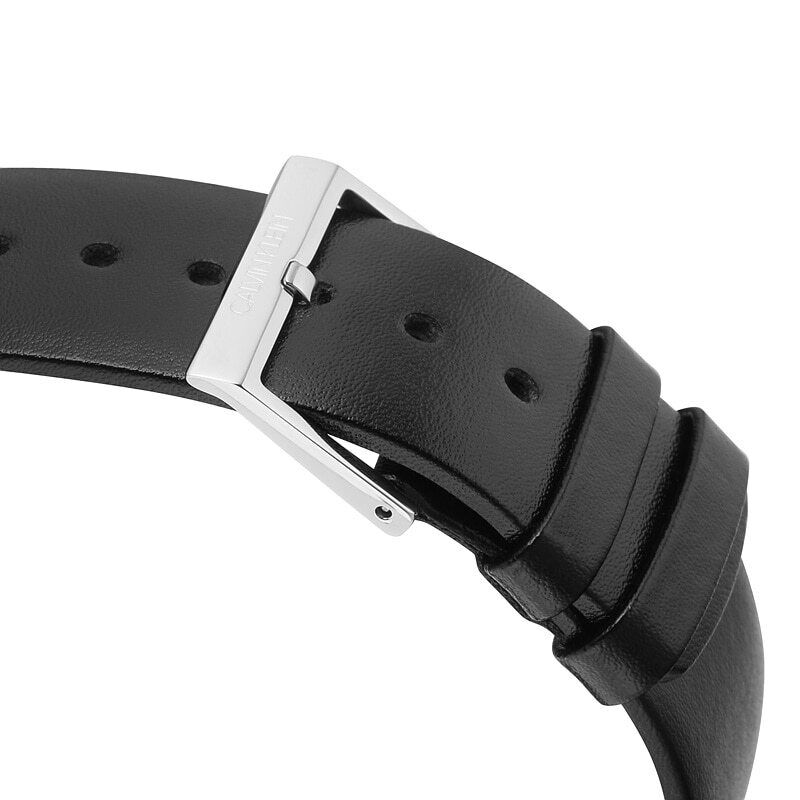  Shop Authentic Calvin Klein High Noon Chronograph Blue Dial Black Leather Strap Watch for Men - K8M271CN - Luxxuri