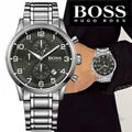  Shop Authentic Hugo Boss Aeroliner Black Dial Silver Steel Strap Watch for Men - 1513181 - Luxxuri