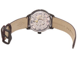  Shop Authentic Fossil Townsman Automatic Skeleton Brown Dial Brown Leather Strap Watch for Men - ME3098 - Luxxuri