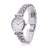  Shop Authentic Emporio Armani Donna Mother of Pearl Dial Silver Steel Strap Watch For Women - AR11204 - Luxxuri