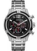 Shop Authentic Guess Circuit Chronograph Black Dial Silver Steel Strap Watch For Men - W0968G1 - Luxxuri