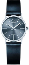  Shop Authentic Calvin Klein Minimal Black Dial Black Leather Strap Watch for Women - K7622107 - Luxxuri