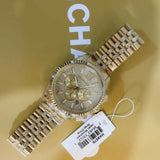  Shop Authentic Michael Kors Lexington Chronograph Gold Dial Gold Steel Strap Watch For Men - MK8579 - Luxxuri