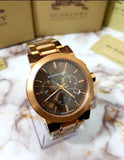  Shop Authentic Burberry The City Grey Dial Rose Gold Steel Strap Watch for Men - BU9353 - Luxxuri