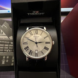  Shop Authentic Tissot Carson Premium Silver Dial Black Leather Strap Watch For Men - T122.410.16.033.00 - Luxxuri