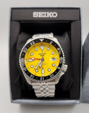  Shop Authentic Seiko 5 Sport SKX GMT US Special Creation Automatic Yellow Dial Silver Steel Strap Watch for Men - SSK017K1 - Luxxuri