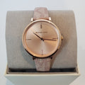  Shop Authentic Michael Kors Jayne Three Hand Rose Gold Dial Pink Leather Strap Watch For Women - MK7130 - Luxxuri