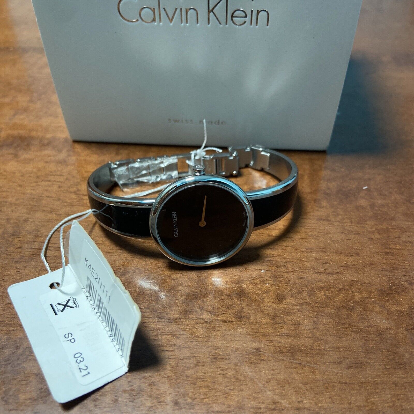  Shop Authentic Calvin Klein Seduce Black Dial Two Tone Steel Strap Watch for Women - K4E2N111 - Luxxuri