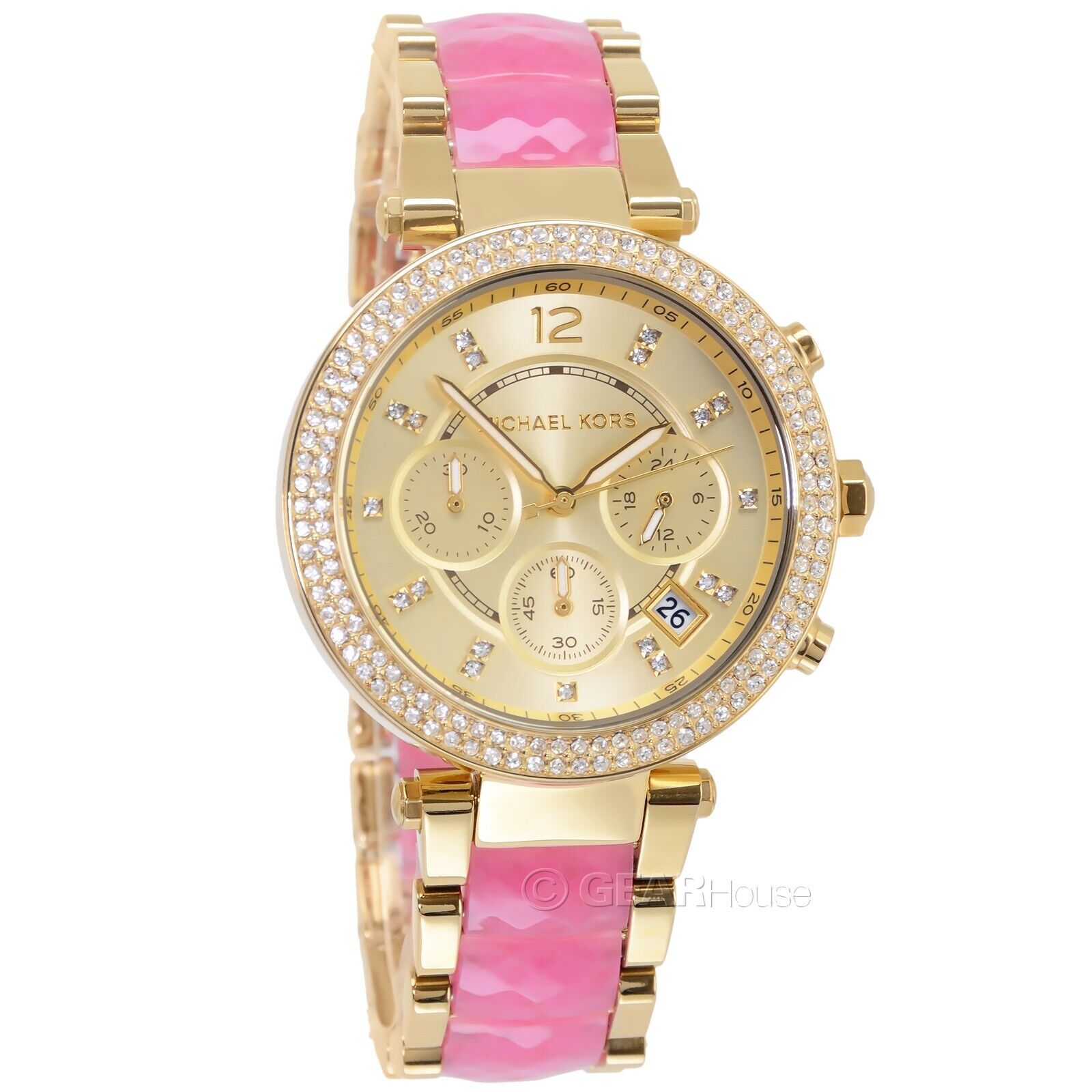  Shop Authentic Michael Kors Parker Gold Dial Two Tone Steel Strap Watch for Women - MK6363 - Luxxuri