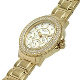  Shop Authentic Guess Crown Jewel Diamonds White Dial Gold Steel Strap Watch for Women - GW0410L2 - Luxxuri